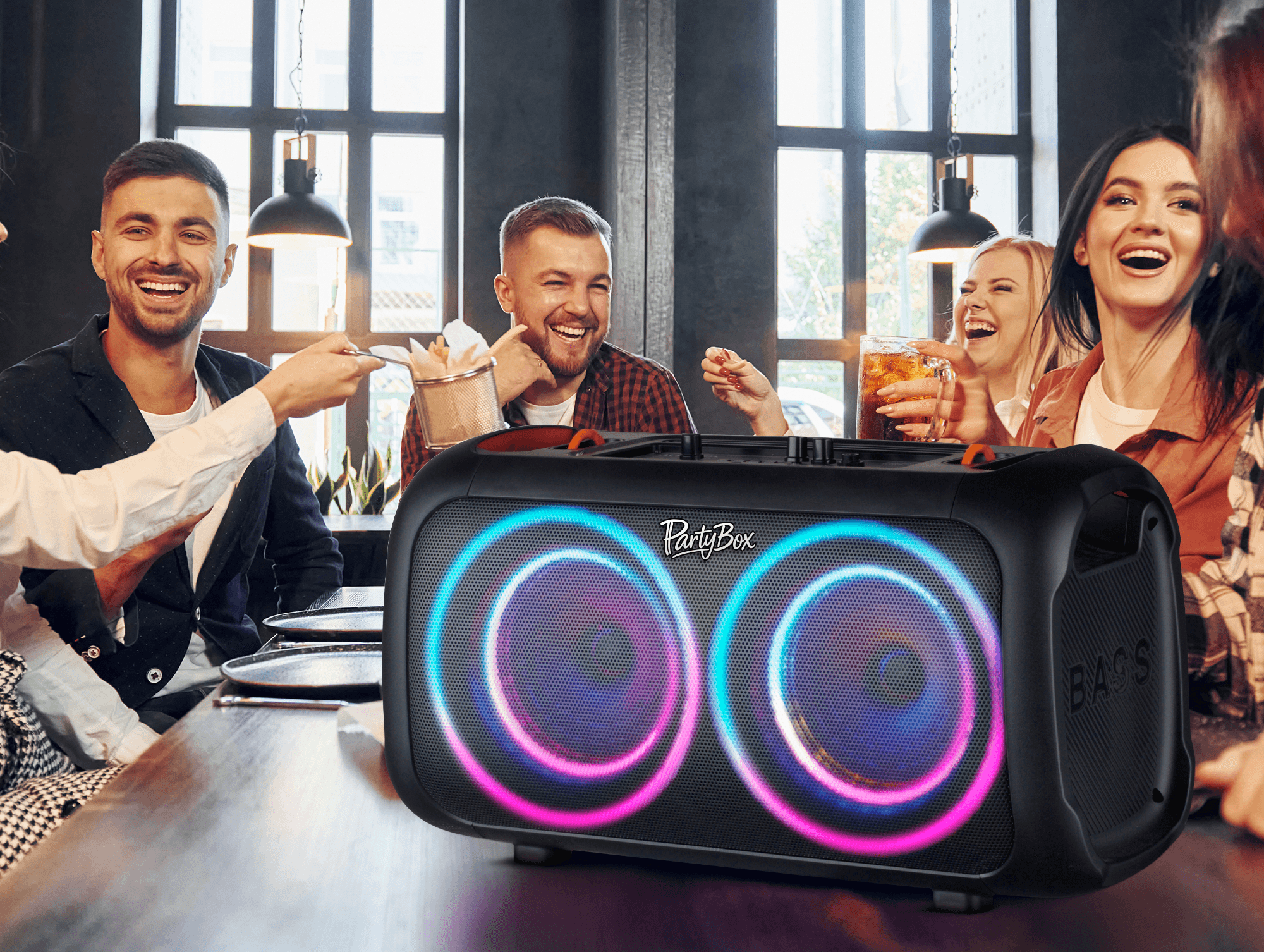 ABX-2650R portable party speaker